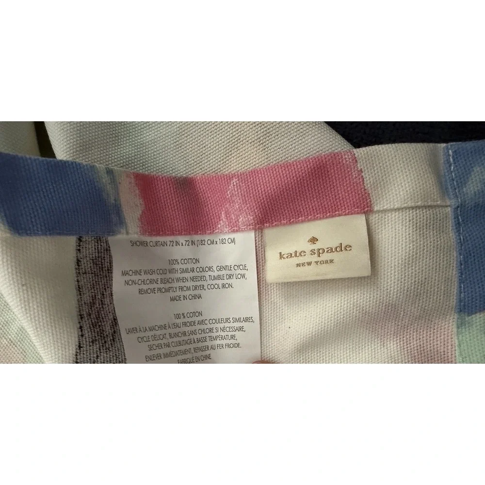 Kate Spade New York Paintball Floral Fabric Shower Curtain 72 X 72 Colorful